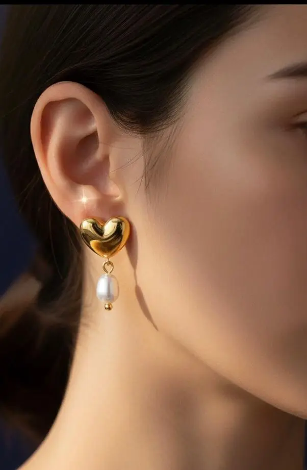 Boucles d'oreilles coeur